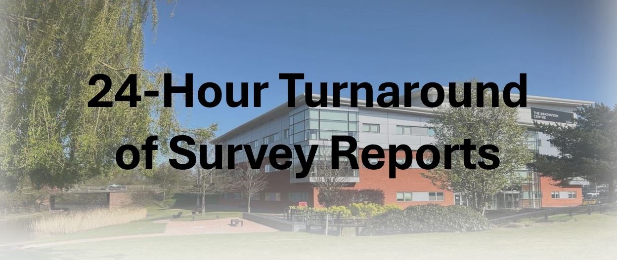 Surveyor analyzing a property